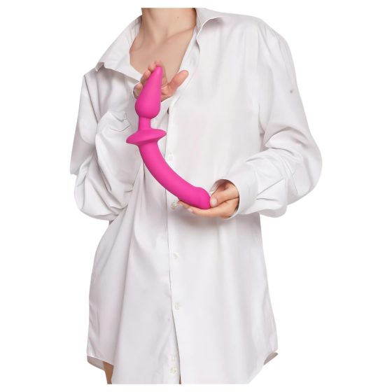 / Strap-on-me Switch Polorealistické XXL - 2v1 dildo (růžové)