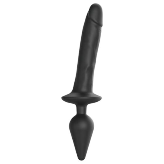 / Strap-on-me Swith Realistic XXL - 2v1 silikonové dildo (černé)