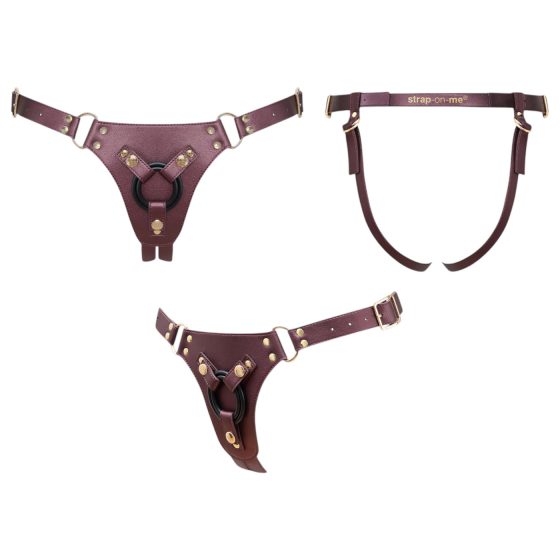 Strap-on-me - spodní postroj pro připínací dildo - XS-XXL (hnědá)