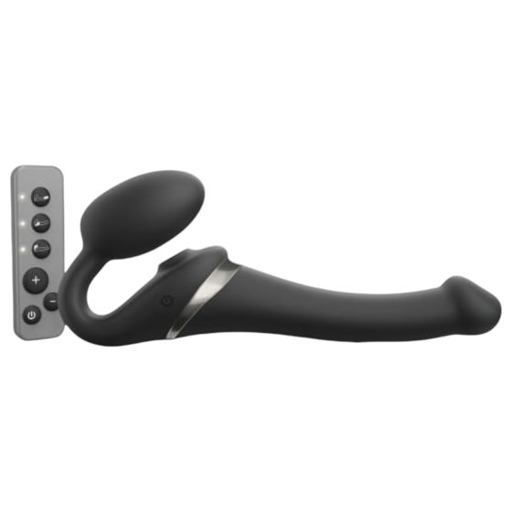 Strap-on-me S - připínací, vzduchový vibrátor - (černý)