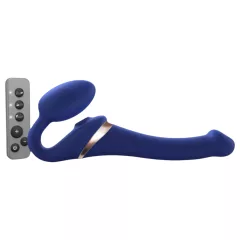   Strap-on-me S - připínací, vzduchovými vlnami stimulující vibrátor - (modrý)
