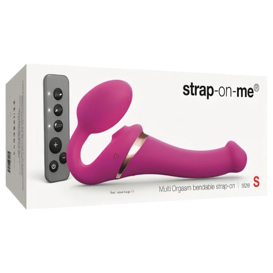 Strap-on-me S - připínací vzduchový vibrátor (růžový)