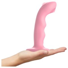   Strap-on-me M - vodotěsný, pulzující G-bod vibrátor (růžový)