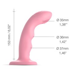   Strap-on-me M - vodotěsný, pulzující G-bod vibrátor (růžový)