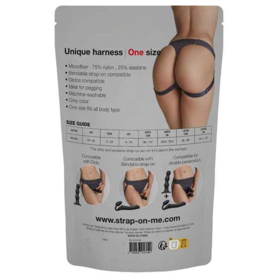 Strap-on-me - spodní popruh pro připínací dildo - XS-XXL (šedá)