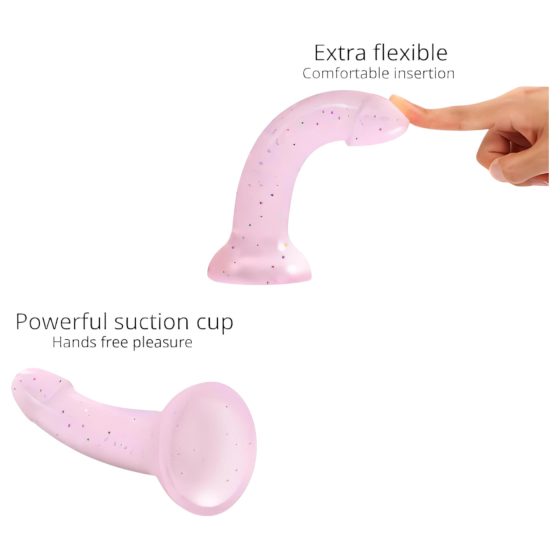 Dildolls Starlight – přísavkový hvězdný dildo (růžový)