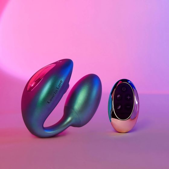 Wonderlover - stimulátor klitorisu a bodu G (metalická zelená)