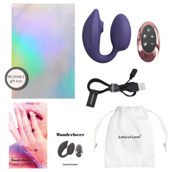Love to Love Wonderlover - vibrátor na G-bod s dráždidlem klitorisu (fialový)