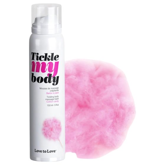 / Pošimrej mé tělo - třpytivá masážní pěna - cukrová vata (150 ml)