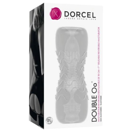 Dorcel Double Oo - mužský masturbátor (průhledný)