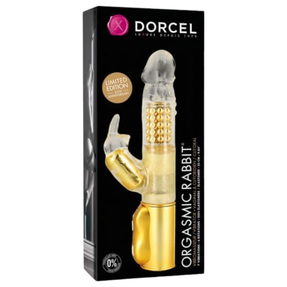 Dorcel Orgasmic Rabbit - vibrátor s ramínkem na klitoris (zlatý)