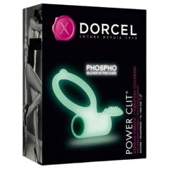   Dorcel - Fosforeskující vibrační erekční kroužek (bílý)