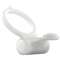   Dorcel - Fosforeskující vibrační erekční kroužek (bílý)