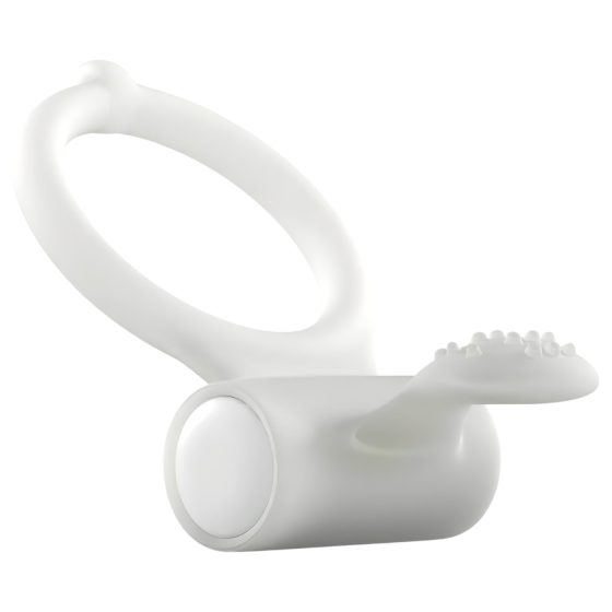 Dorcel - Fosforeskující vibrační erekční kroužek (bílý)
