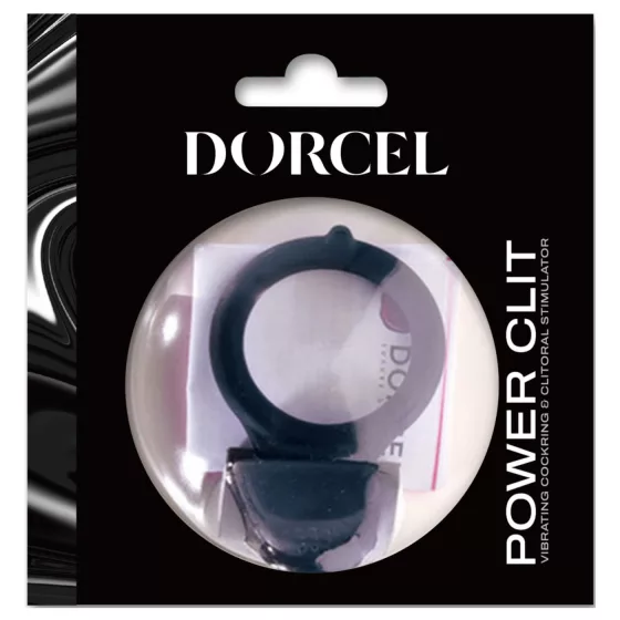 Dorcel Power Clit - vibrační kroužek na penis (černý)
