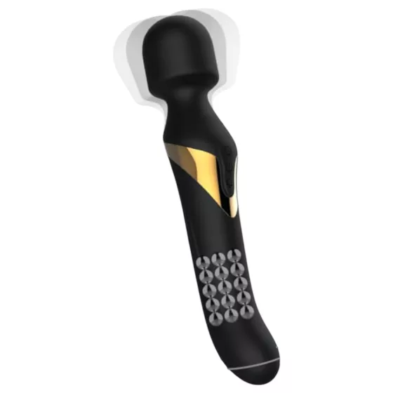 Dorcel - vibrátor a masážní hlavice 2v1 - duální stimulace - černý