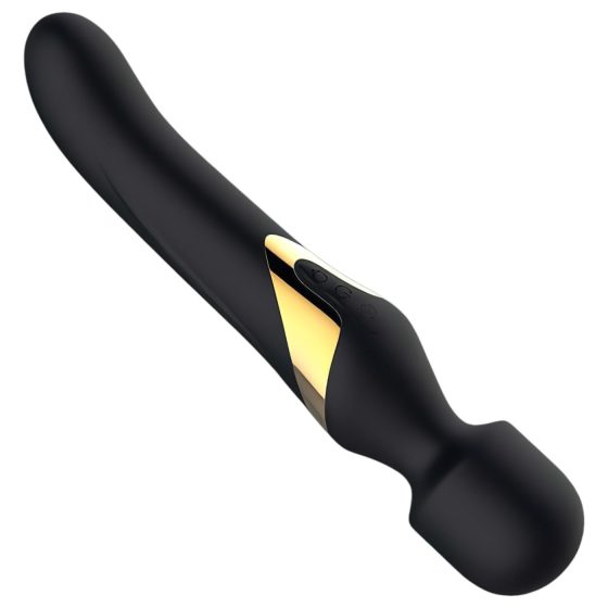 Dorcel Dual Orgasms Gold - 2v1 masážní vibrátor (černý)
