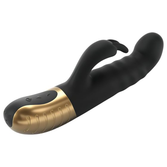 Dorcel G-stormer - akumulátorový vibrátor s posuvnými dráždidly (černý)