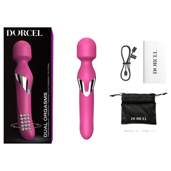 Dorcel Dual Orgasms - akumulátorový, 2v1 masážní vibrátor (růžový)
