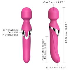   Dorcel Dual Orgasms - akumulátorový 2v1 masážní vibrátor (růžový)
