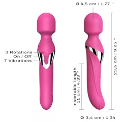  Dorcel Dual Orgasms - akumulátorový, 2v1 masážní vibrátor (růžový)