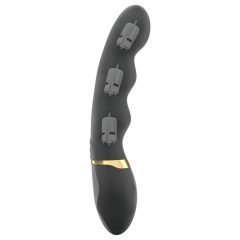  Dorcel Too Much 2.0 - akumulátorový vibrátor se 3 motory (černá-zlatá)