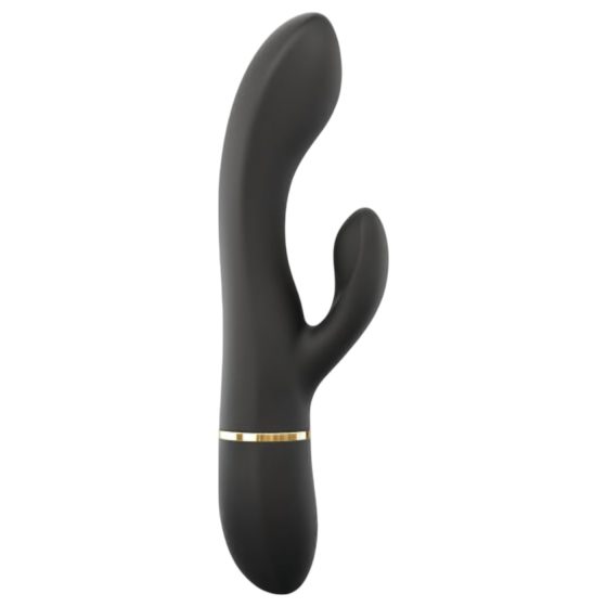 Dorcel Glam Rabbit - akumulátorový vibrátor s klitoriálním ramenem (černý)