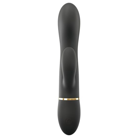 Dorcel Glam Rabbit - akumulátorový vibrátor s klitoriálním ramenem (černý)