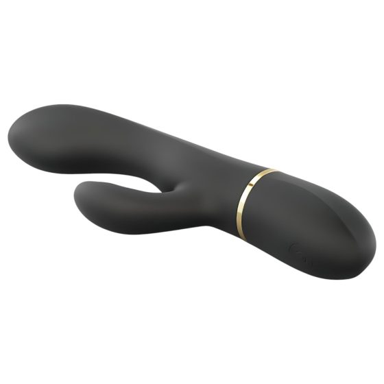 Dorcel Glam Rabbit - akumulátorový vibrátor s klitoriálním ramenem (černý)