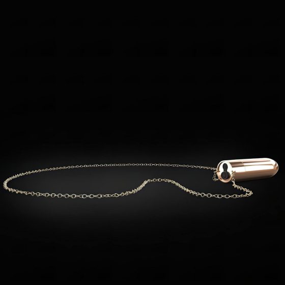 / Dorcel - dobíjecí, vodotěsný náhrdelníkový vibrátor (růžové zlato)