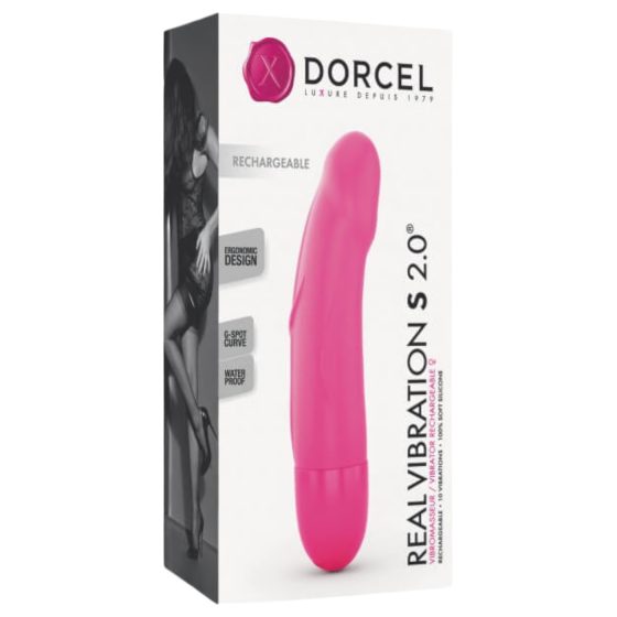 / Dorcel Real Vibration S 2.0 - nabíjecí vibrátor (růžový)