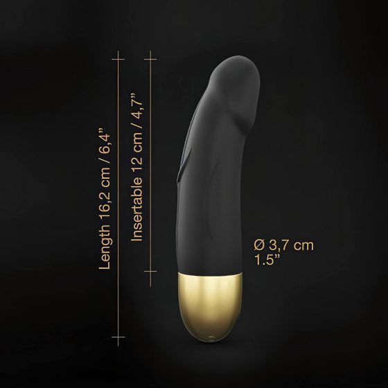 Dorcel Real Vibration S 2.0 - akumulátorový vibrátor (černozlatý)