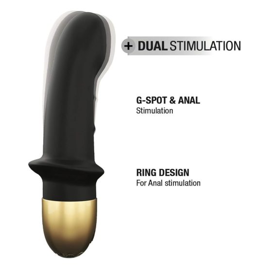Dorcel Mini Lover 2.0 - nabíjecí G-bod vibrátor (černý-zlatý)