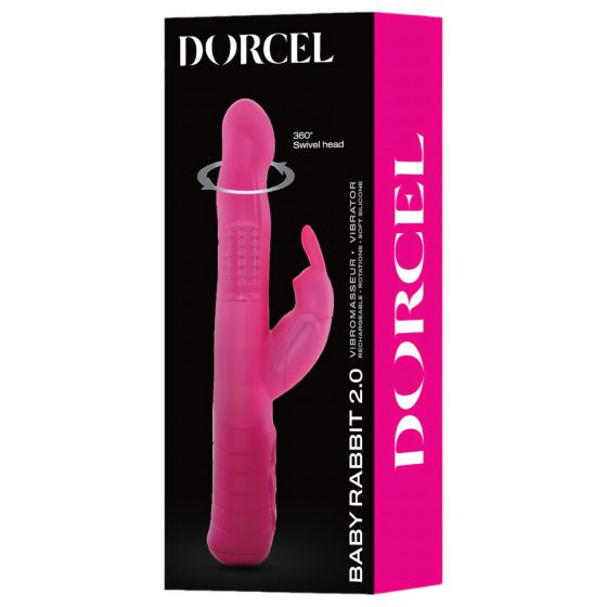 Dorcel Baby Rabbit 2.0 - nabíjecí vibrátor s klitorálním ramenem (růžový)