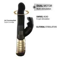   / Dorcel Baby Rabbit 2.0 - vibrátor s ramenem na klitoris (černo-zlatý)