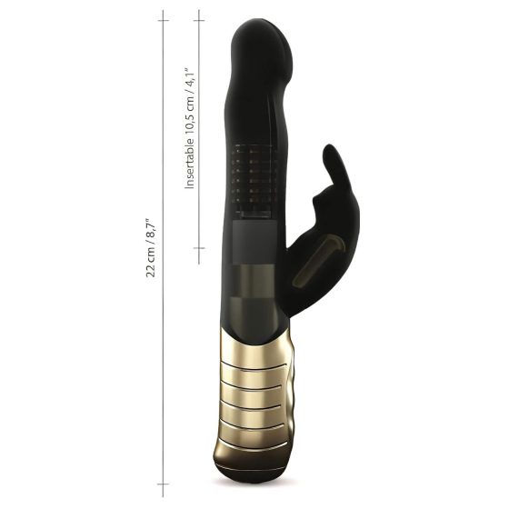 / Dorcel Baby Rabbit 2.0 - vibrátor s ramenem na klitoris (černo-zlatý)