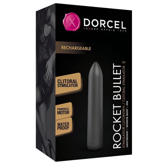 Dorcel Rocket Bullet - dobíjecí vibrační tyčinka (černá)