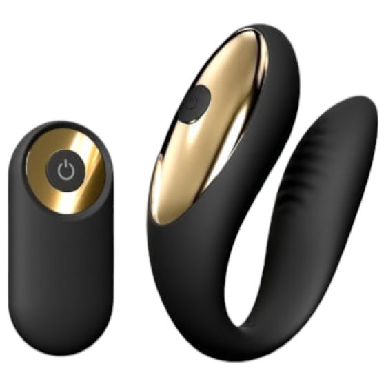 Dorcel Perfect Lover - akumulátorový párový vibrátor s rádiem (černý)
