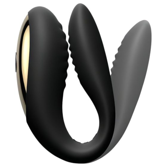 Dorcel Perfect Lover - akumulátorový párový vibrátor s rádiem (černý)