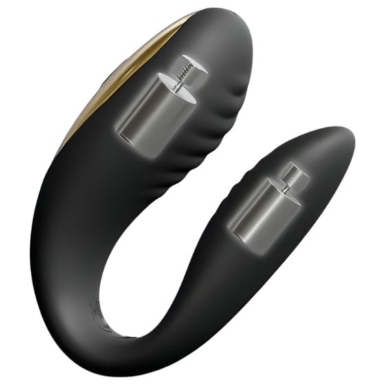 Dorcel Perfect Lover - akumulátorový párový vibrátor s rádiem (černý)