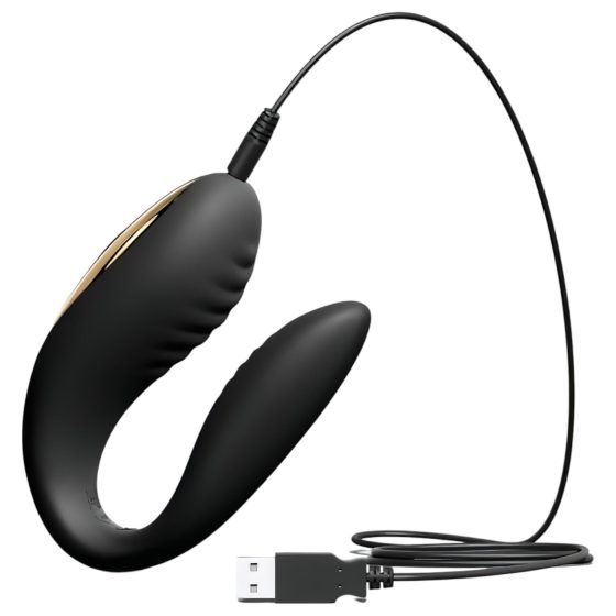 Dorcel Perfect Lover - akumulátorový párový vibrátor s rádiem (černý)