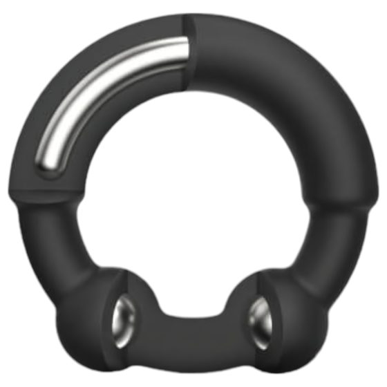Dorcel Stronger Ring - kovový erekční kroužek (černý)