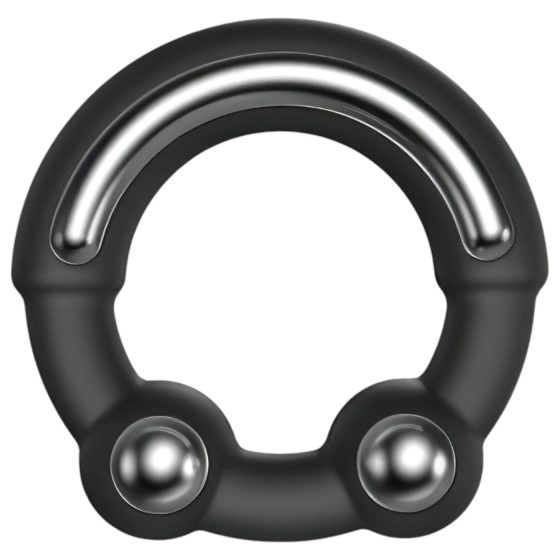 Dorcel Stronger Ring - kovový erekční kroužek (černý)