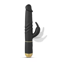   Dorcel - vibrátor s pohyblivým klitorálním stimulátorem - černý