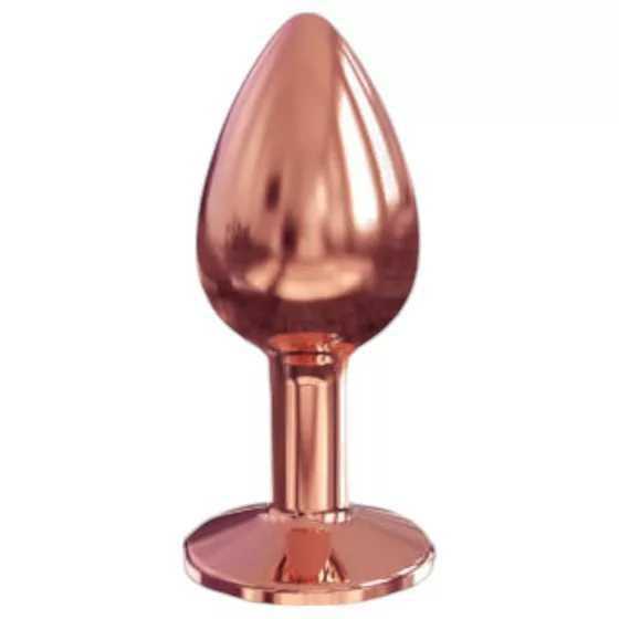 Dorcel Diamond Plug S - hliníkový anální kolík - malý (růžové zlato)