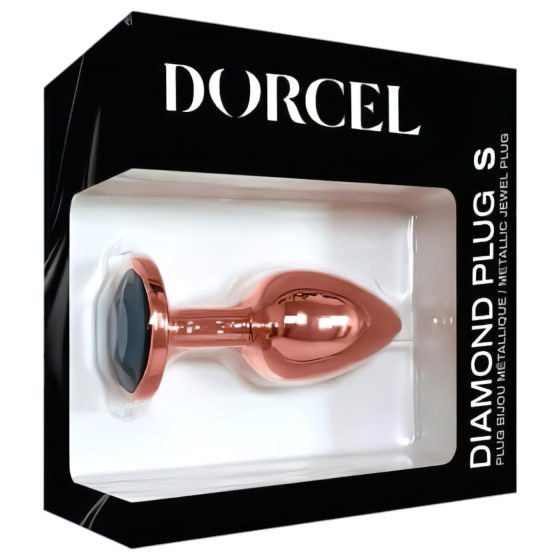 Dorcel Diamond Plug S - hliníkový anální kolík - malý (růžové zlato)