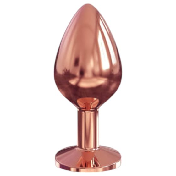 Dorcel Diamond Plug M - anální kolík z hliníku (růžové zlato)