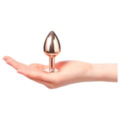   Dorcel Diamond Plug M - anální kolík z hliníku (růžové zlato)