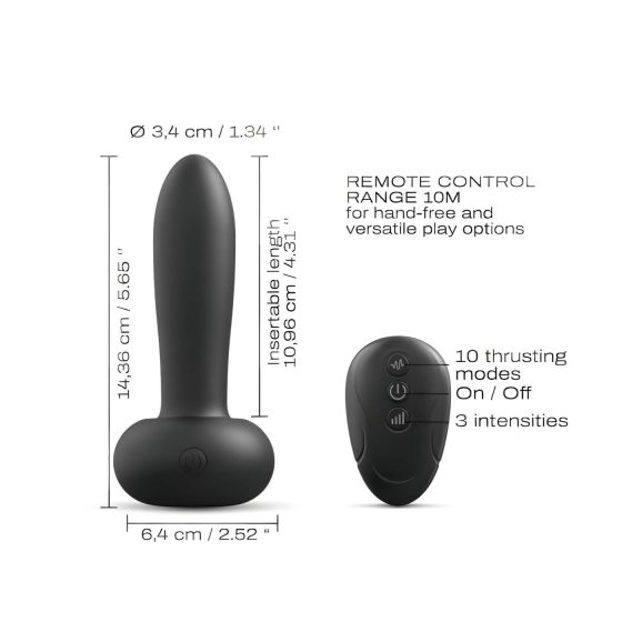 Dorcel Deep Thrust - pulzující vibrátor (černý)