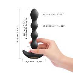   / Dorcel Flexi Balls - nabíjecí rádiové anální vibrátor (černý)
